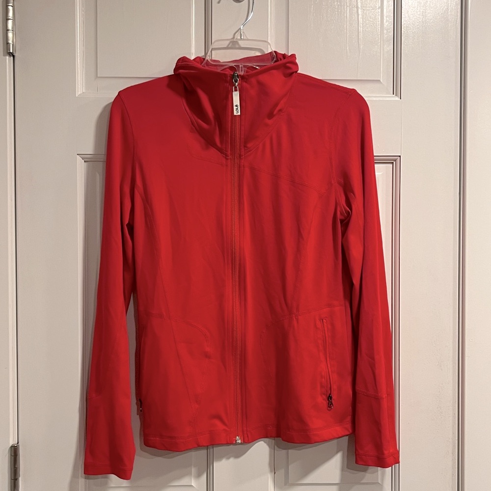 Lolë Hot Pink Athletic Zip Up Jacket Size Medium